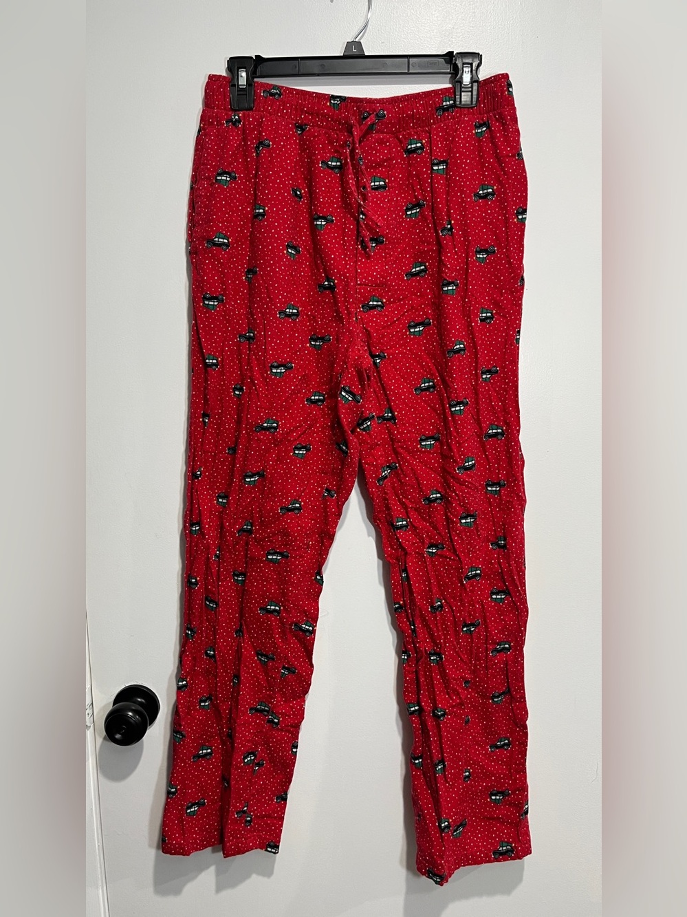 Lands’ End Red Car Print Pajama Pants
